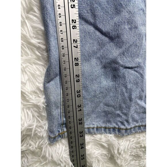 BDG UO Skater Baggy Jean Daisy Patch Wide Leg Mid Rise- Light Blue Size 32 - Picture 12 of 13